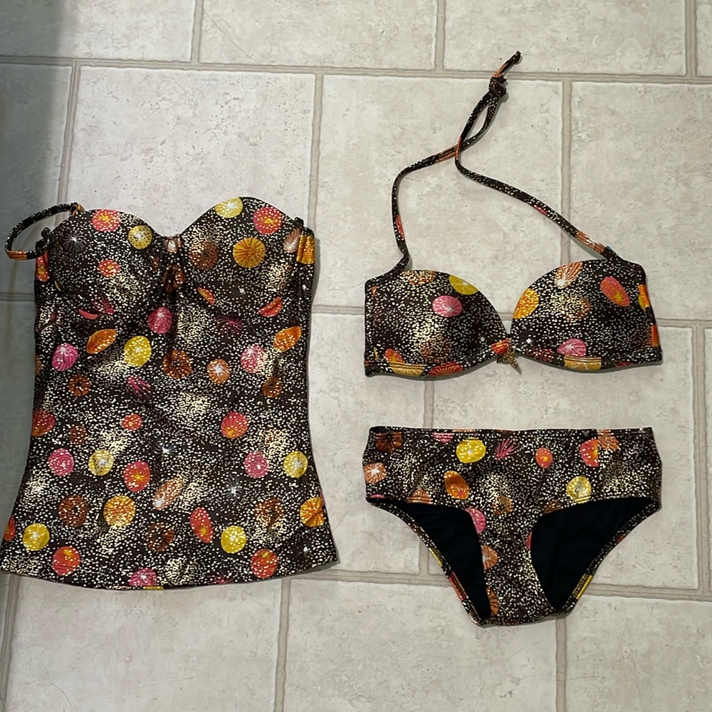 Lisa Blue Golden Eve Swimwear Bikini New without tag (sample) 3 pcs